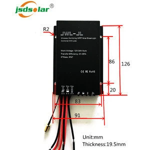 10a 15a 12v 24v wireless remote monitored pwm waterproof solar street light charge controller