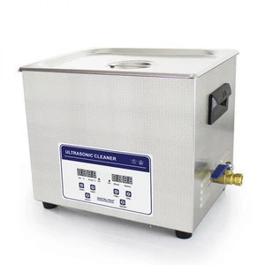 10L 240W 40kHz Professional Stainless Steel Digital Ultrasonic Cleaner Industrial Auto Engine Parts Cleaning with Heating Basket