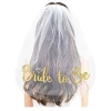 10pcs bride to be veil Headband sash Tattoo sticker balloons set for wedding propose and bachelorette party deco