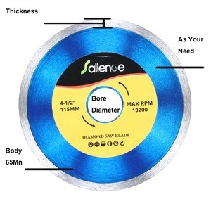 115mm 125mm Or Your Size Stone Cutting Diamond Saw Blade For Granite Marble Concrete Porcelain