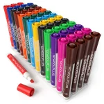 12 Assorted Colors with Low-Odor Ink Bulk Pack of 52 Whiteboard Dry Erase Markers