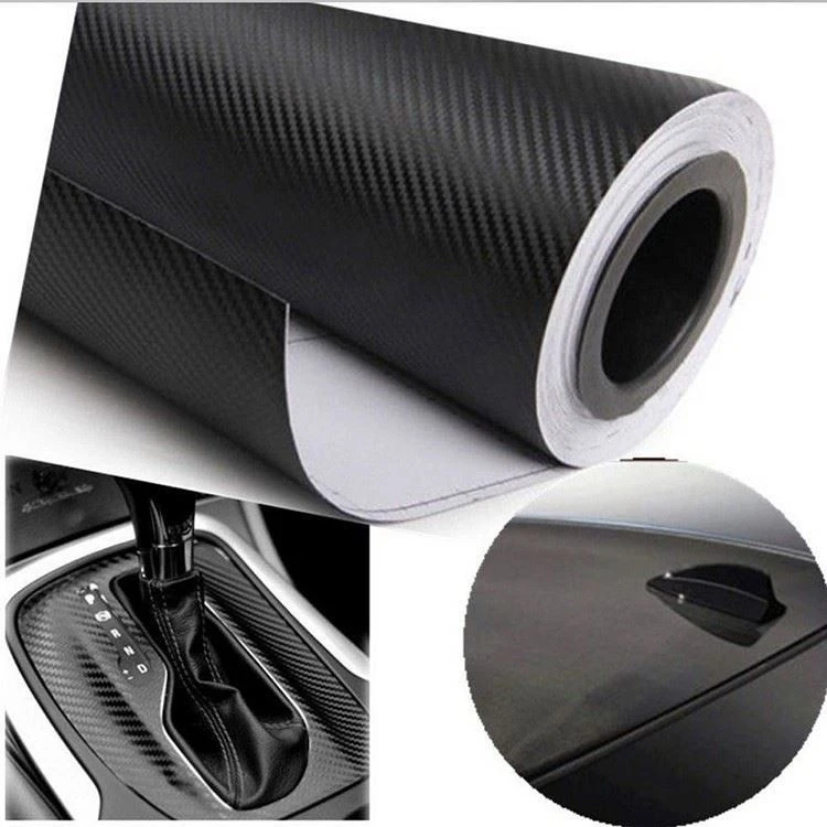 127cmX30cm 3D Carbon Fiber Vinyl Film Car Accessories Motorcycle Carbon Fibre Car Wrap Sheet Roll Film Sticker Decal Car Styling