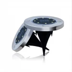 12LED Solar Buried Light Waterproof Underground Lamp Garden Floor Deck Lights for Yard Driveway Terrace Stairs Lawn Lighting
