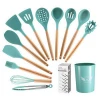 13 Pieces Set Silicone Kitchen Cooking Tools Stand Kitchenware Spatula Silicone Kitchen Utensils Set With Barrel