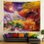 Import 130*150cm Abstract Art Tapestry Decorative 100% Polyester Wall Hanging Decor Bedspread Cover Sunset Printed Tapestry from China