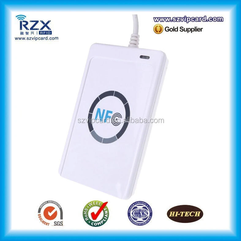 13.56 MHz NFC USB interface Proximity RFID Chip Card Writer and Reader