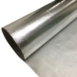 1.5m wide aluminum foil laminated cotton or aramid fireproof fabric