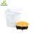 Import 16L car wash bucket (wash, rinse, wheels) with grit guard and bug scrubber sponge from China