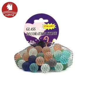 16mm frosted colorful toy glass marble