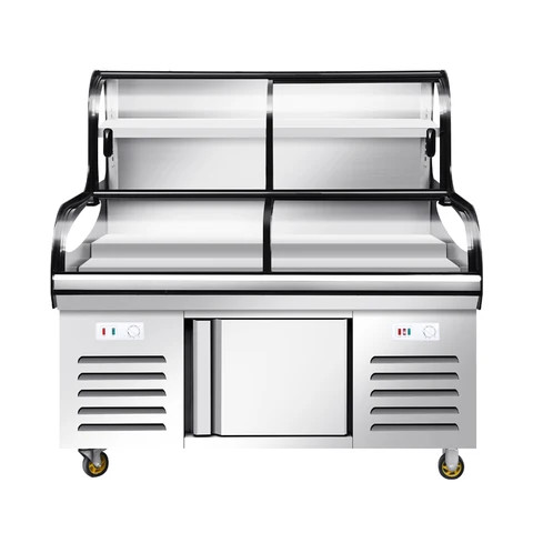 Buy 1.8 Meter Commercial Ladder Freezer Classic Style With Sliding Door ...