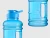 Import 1L plastic sport water bottle, sports water bottle, petg drinking water bottle from China