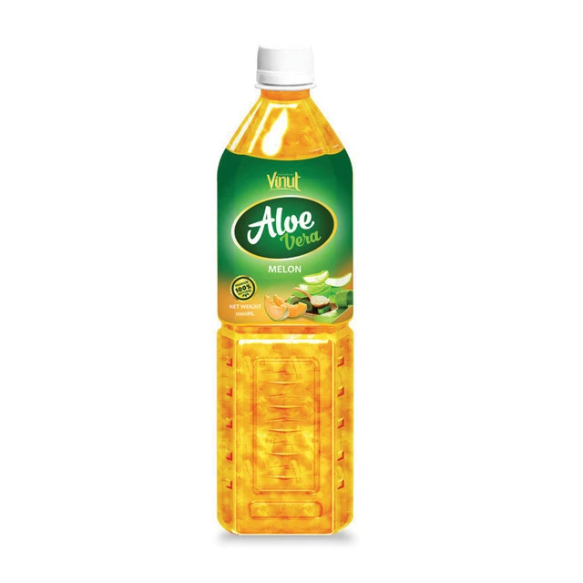 1L VINUT  Bottled no sugar aloe vera juice Melon flavour Without Sugar Reduce Acne and Infection Suppliers and Manufacturers
