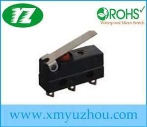 2-10A waterproof micro switch,Limit Switch Water proof 3 Pins Long Hinge Lever Micro Limit Switch