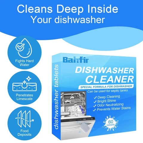 2-in-1 Cleaning and Detergent Tablets All-in-One Dishwashing Tablets for Tableware