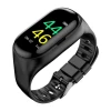 2 in 1 Men Wristband M1 Smart Band AI Smart Voice Wireless TWS Stereo Earphone With Heart Rate Monitor Long Standby