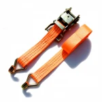 2 inch Strength Lifting Rachet Tie Down Strap Polyester Tie Down Belt With double J Hooks