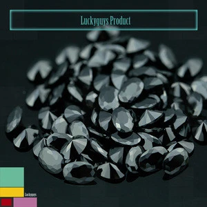 2015 China wholesale fancy oval shape CZ gems stone,/black synthetic cubic zirconia loose gemstone of Wuzhou