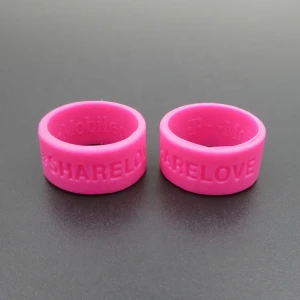 2015 Custom Silicone finger ring rubber band,Rubber finger ring with flower for kids