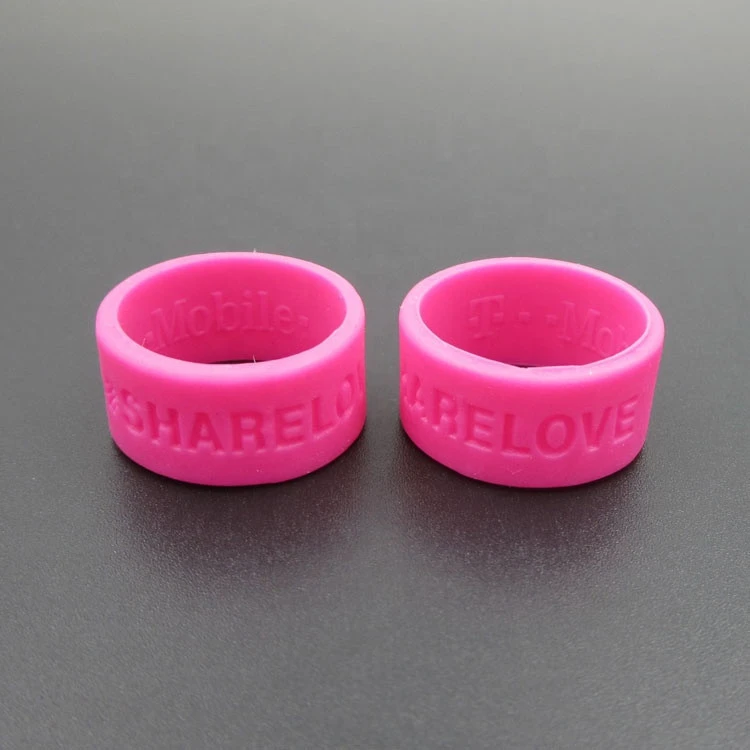 2015 Custom Silicone finger ring rubber band,Rubber finger ring with flower for kids
