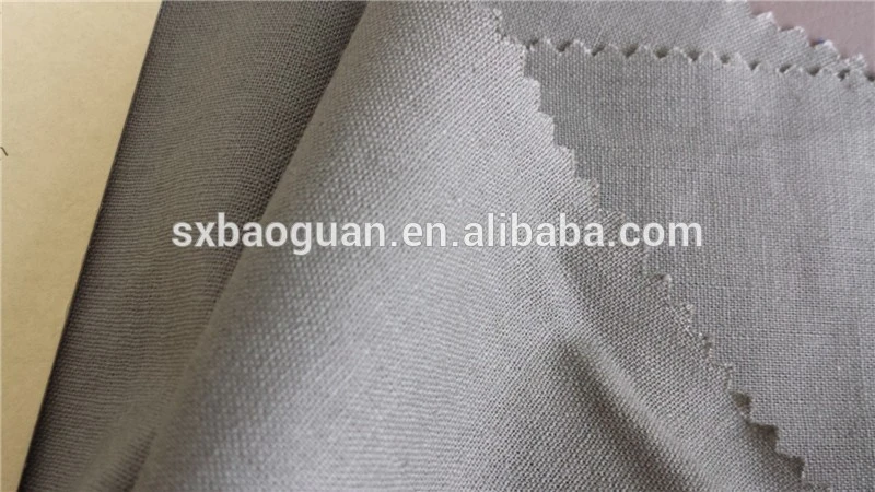 2015 High Quality Yarn Dyed Blended Linen Cotton Fabric Woven Fabric