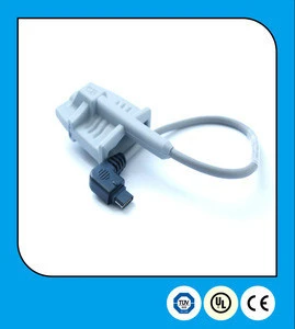 2015 popular dolphin amp mini USB 14pin SPO2 probe cable adult soft tip medical Spo2 sensor for patient