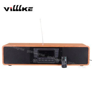 2016 Classical MDF Hifi Sound bar with CD Player and USB/AUX/BT+ full functions remote control
