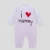 Import 2017 Cheap High Quality Baby Clothes 80% Cotton 20% Polyester Velour I Love Daddy and Mummy Design Winter Baby Romper from China