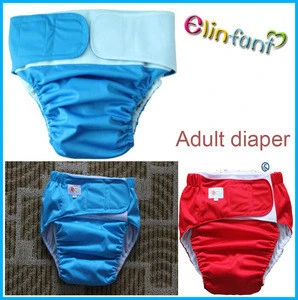 2017 Elinfant waterproof quick-drying bamboo cloth adult diaper cover adult pocket diaper