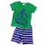 Import 2017 Summer Kids Clothes Sets Pirate Ship Cartoon Printed T-Shirt+ Stripe Pant Kids Boy Clothing 2 PCS Set from China