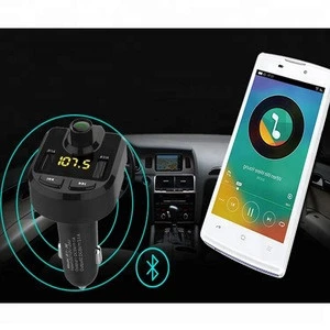 2018 NEW hands-free Bluetooth Car Kit Music Player FM Transmitter,  USB Car Charger Support TF Card U Disk Play MP3 player
