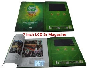 2018 New LCD Video Advertising Magazine Wholesale