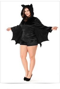 2019  bat women costume sexy black devil carnival costume