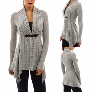 2019 Fashion hot sell large size women&#039;s cardigan coat sweater