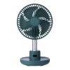 2020 120 Degree Rotation Desk Fan Personal Fans Strong Wind Small Desktop Stroller Fan with 4000mAh Battery