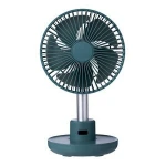 2020 120 Degree Rotation Desk Fan Personal Fans Strong Wind Small Desktop Stroller Fan with 4000mAh Battery