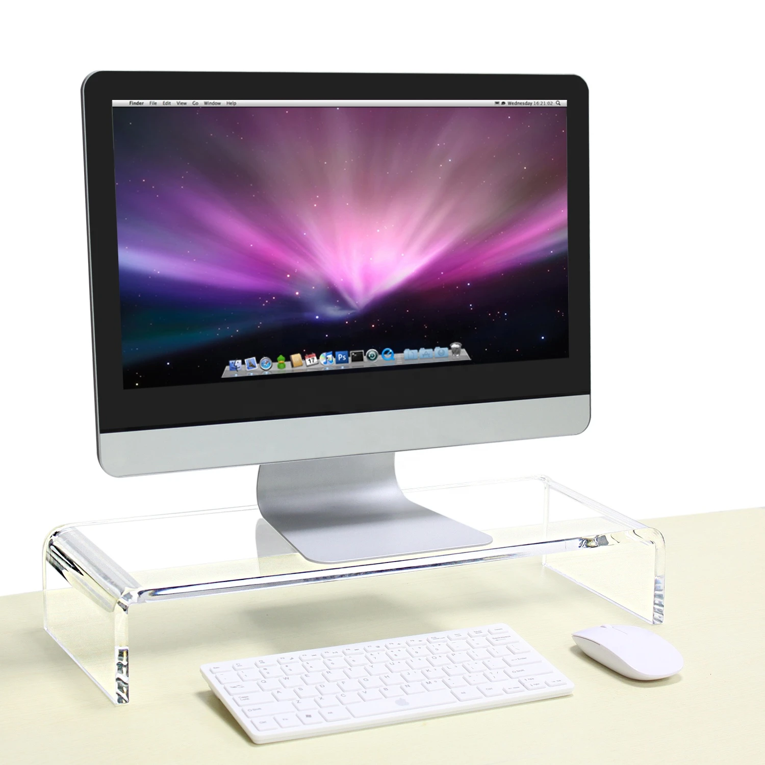 2020 Clear Ergonomic Acrylic Laptop Stand Desk Notebook PC Monitor Stand Computer Screen Holder