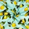 2020 digital print rayon poplin fabric Lemon Mint  for shirts  dresses  close Apparel and fashion fabric