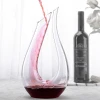 2020 Free sample wholesale unique round glass whisky wine decanter