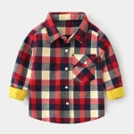 2020 New Children clothes spring autumn boy shirt kids fashion cotton long sleeve plaid tees for baby boys casual shirt tops