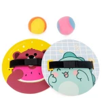 2020 new design cartoon dinosaur/bear rackets team catch ball game Customized rackets set beach ball educational toys kids