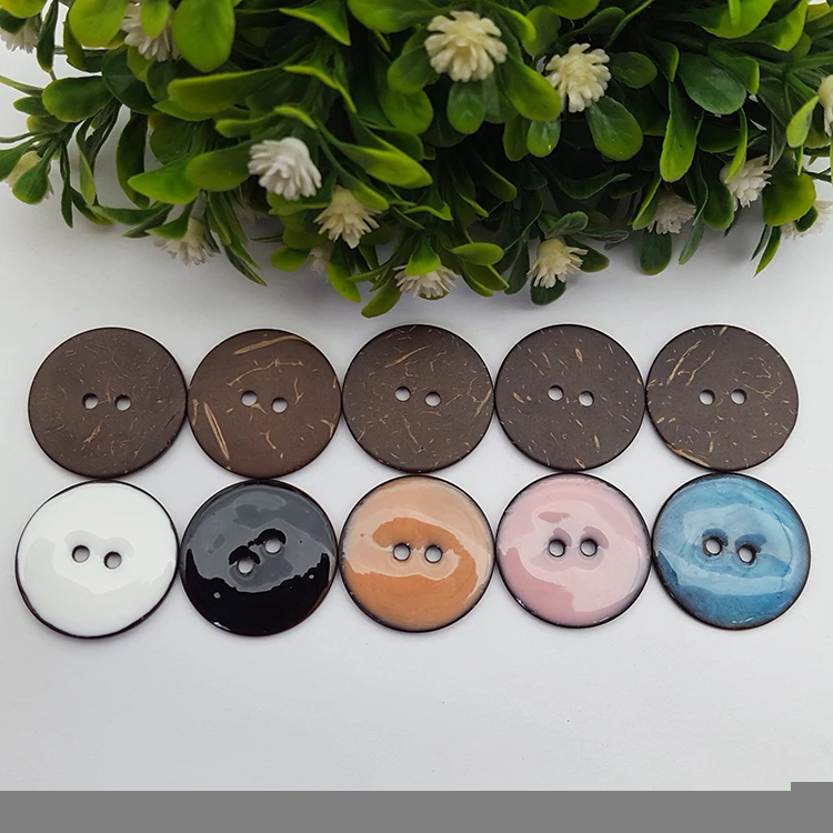 2020 Wholesale China Big Production Capacity Manufacture High Quality Custom New Designs  Enamels Paint Coconut Snap Buttons