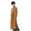2021 cheap hot wholesale Islamic Abaya Kids Islamic Clothing Muslim Arab Middle East long sleeve prayer Dress boy Wear Robes