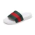 Import 2021 new arrivals ladies striped design pvc flat slippers for women from China
