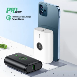 2021 New Mini Portable PD 22.5W Fast Charging Powerbank 10000mah Mobile Phone Type C Quick Charger Power Banks
