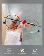 2022 Top Quality New Metal Gafas Optical Frames Eyewear Unisex Anti Blue Light Blocking Computer Eye Glasses