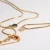 Import 2022 Trendy Square Zircon Pendant Jewelry Brassl 18K Gold Plated Gemstone Clavicle Chain Necklace for Women from China