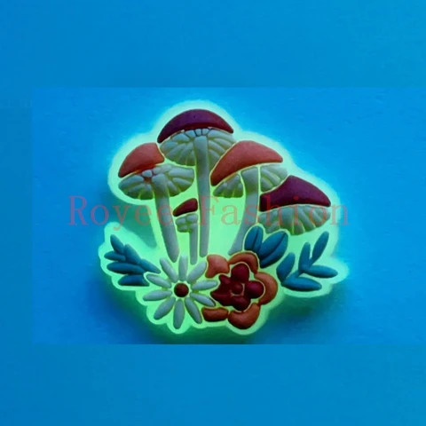 2024 New latest Factory price wholesale Mushroom series Shoe charms luxury designer decorations,Colored Mushrooms shoes charms