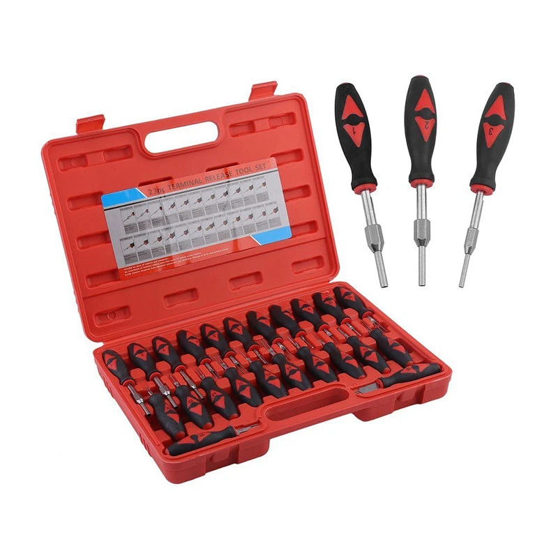23 Pieces Automotive Electrical Terminal Crimp Connector Remover Tool Set Other Vehicle Tools