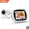 2.4 ghz Digital wireless Video Baby Monitor with Camera, Infrared Night Vision, Two-Way Talk Back, 3.5" LCD Screen, Temperature