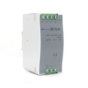 24V 3.2A 75w din rail power supply DR-75-24 industrial PSU with CE have stock